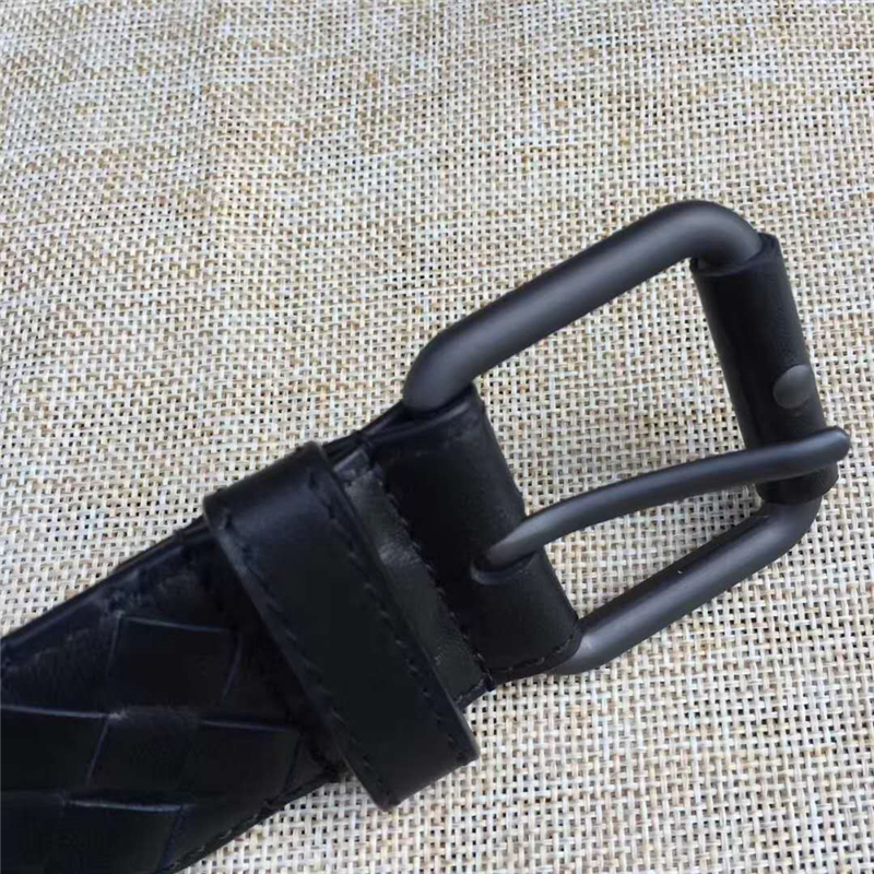 BV寶緹嘉 手工編織皮帶 2017新款 低調奢華 針扣休閑皮帶