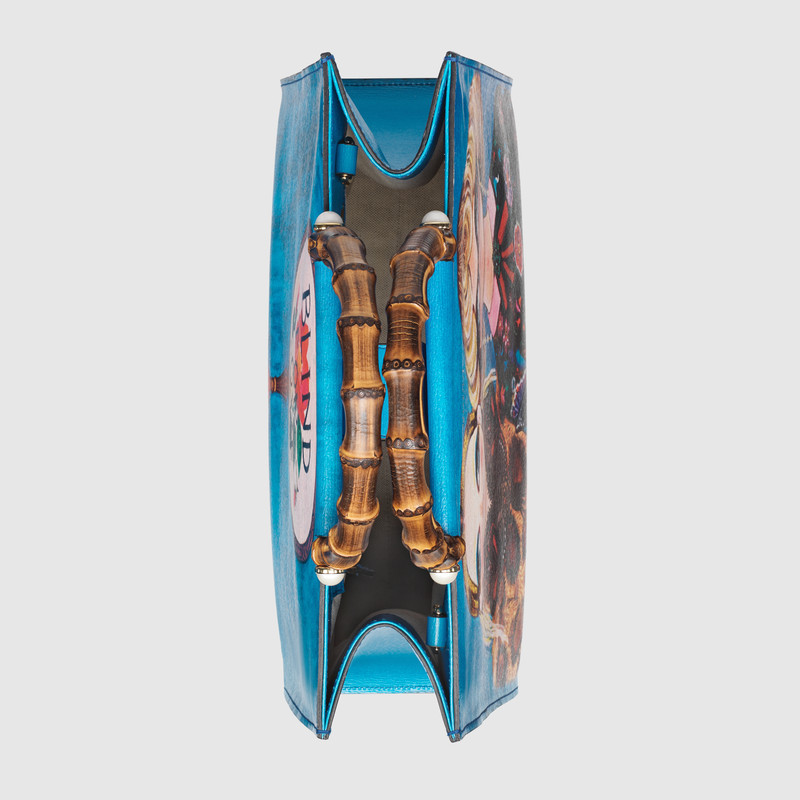 487005 GUCCI Unskilled Worker GG Marmont系列 主題印花 竹節提手 手提肩包