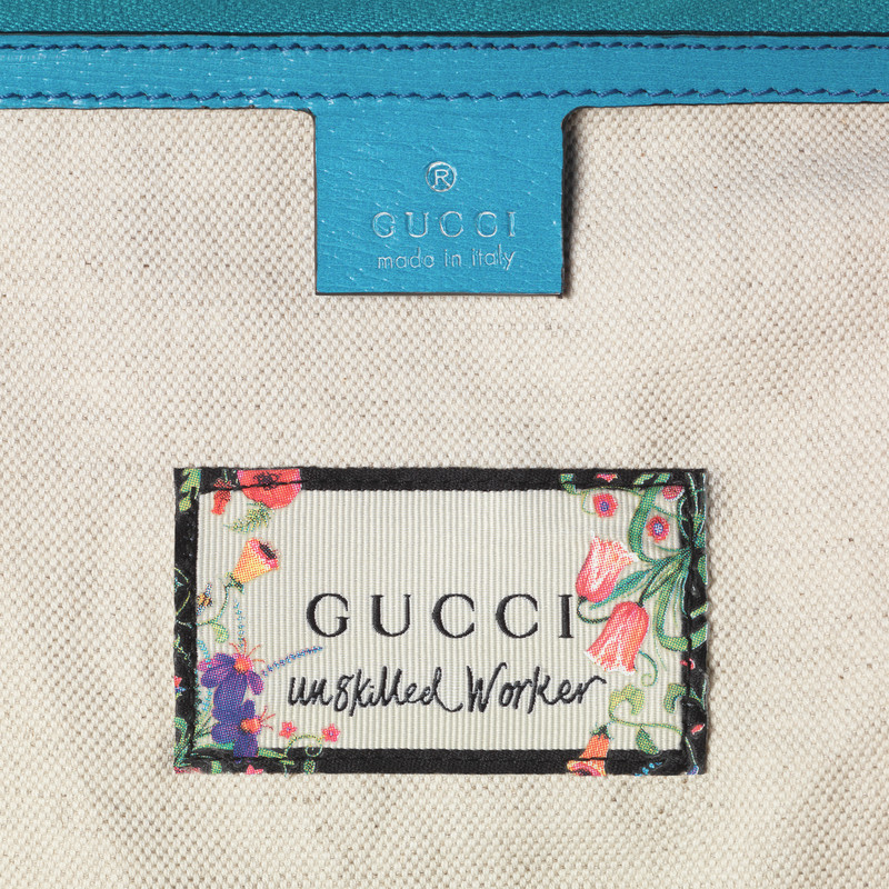 487005 GUCCI Unskilled Worker GG Marmont系列 主題印花 竹節提手 手提肩包