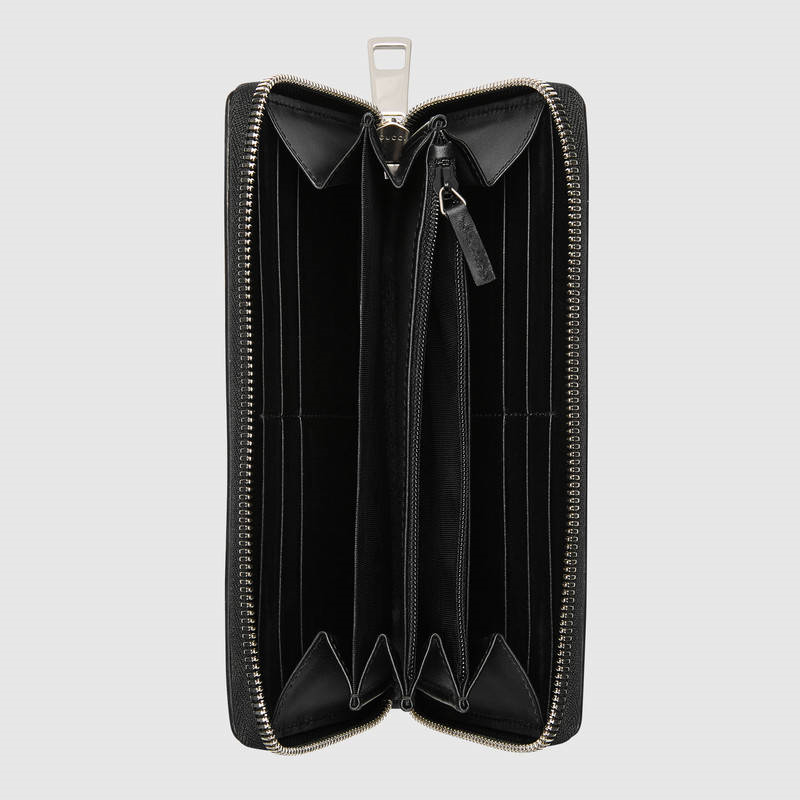 Gucci錢包 Gucci時尚休閑男包 古馳男士短款錢包 Signature皮革 原版一比一品質(zhì) 黑色