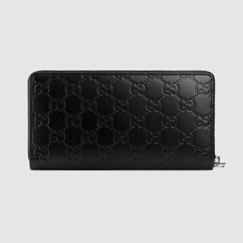 Gucci錢包 Gucci時尚休閑男包 古馳男士短款錢包 Signature皮革 原版一比一品質(zhì) 黑色