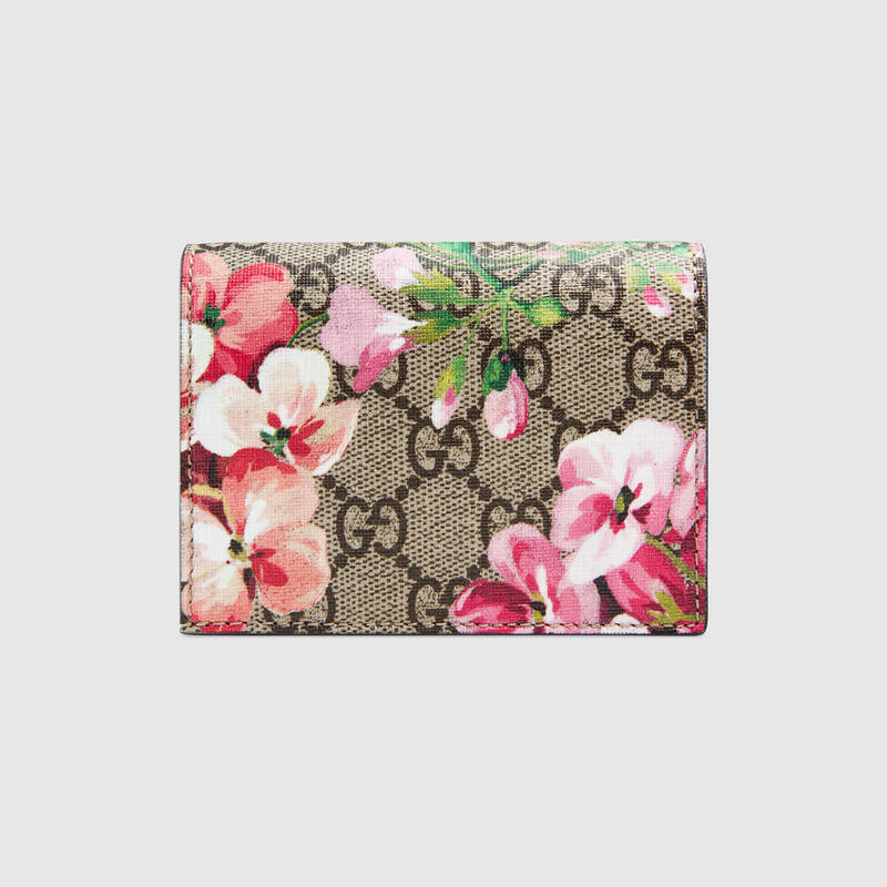 453176 GUCCI GG Blooms 印花 GG Supreme高級人造帆布 卡片夾