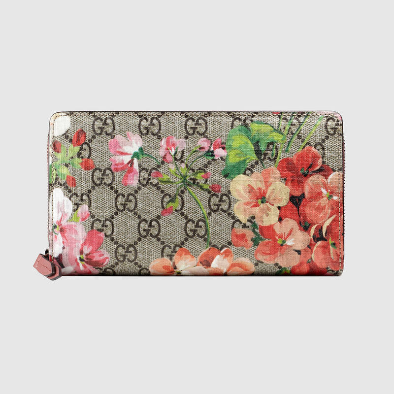 430260 GUCCI GG Blooms 印花 GG Supreme高級人造帆布 全拉鏈?zhǔn)狡A