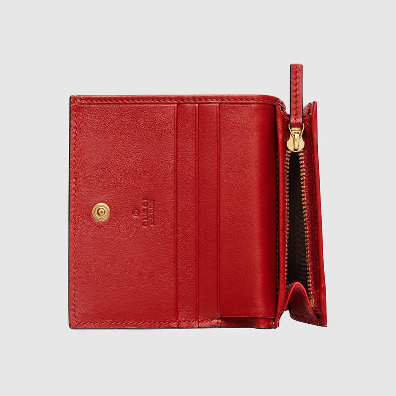 476412 GUCCI 彩虹 GG Supreme高級(jí)人造帆布 卡片夾