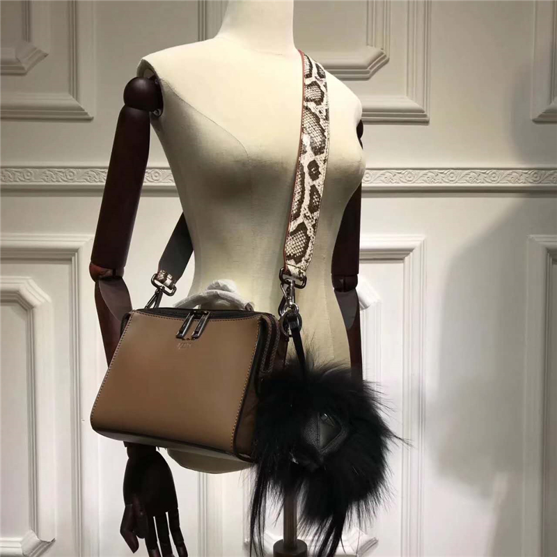 6238 FENDI 芬迪 長方形 小牛皮 男士 手提斜跨包 啡色