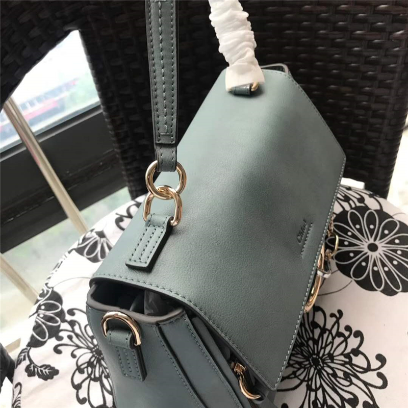 Chloé 珂洛伊 Faye Day 定制肩帶 小號 圓環鏈條 單肩斜挎包 薄荷綠