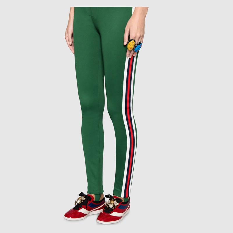 493692 GUCCI Falacer 織帶裝飾 漆皮 低幫運動鞋 紅色