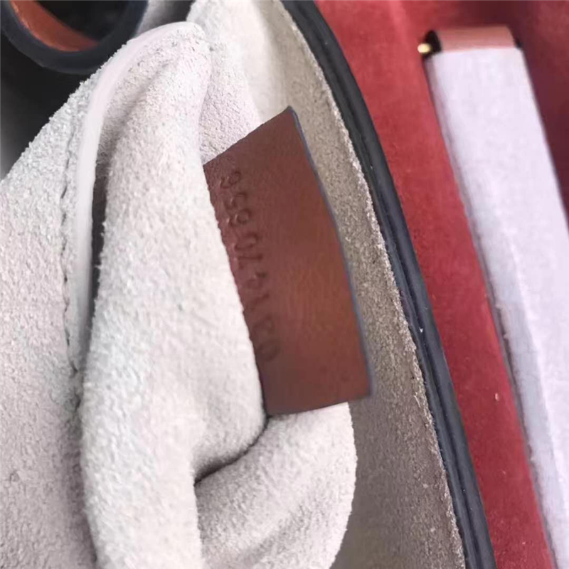 Chloe 蔻依 新款 小牛皮 磨砂拼小釘 小豬包 鏈條斜跨包 磚紅色