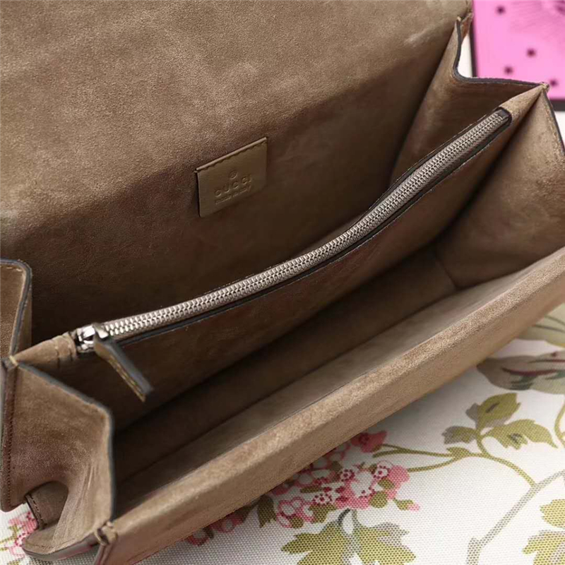 400249 Dionysus 系列 虎頭馬刺扣 鏈條肩背包 花朵印花