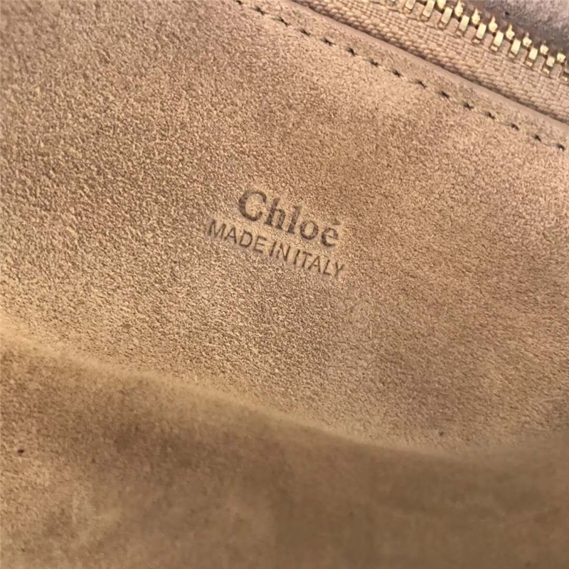 Chloe 蔻依 17新款 Pixie大號女包 牛皮拼磨砂 手提肩包 黑色