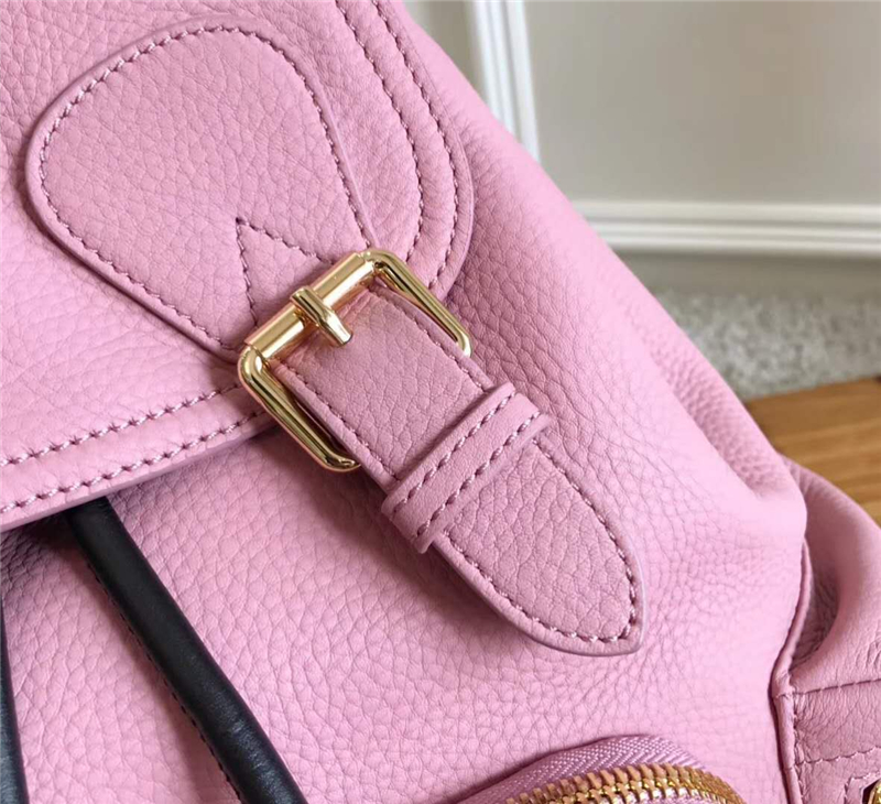 巴寶莉 The Rucksack 功能性 全皮 軍旅背包 粉色