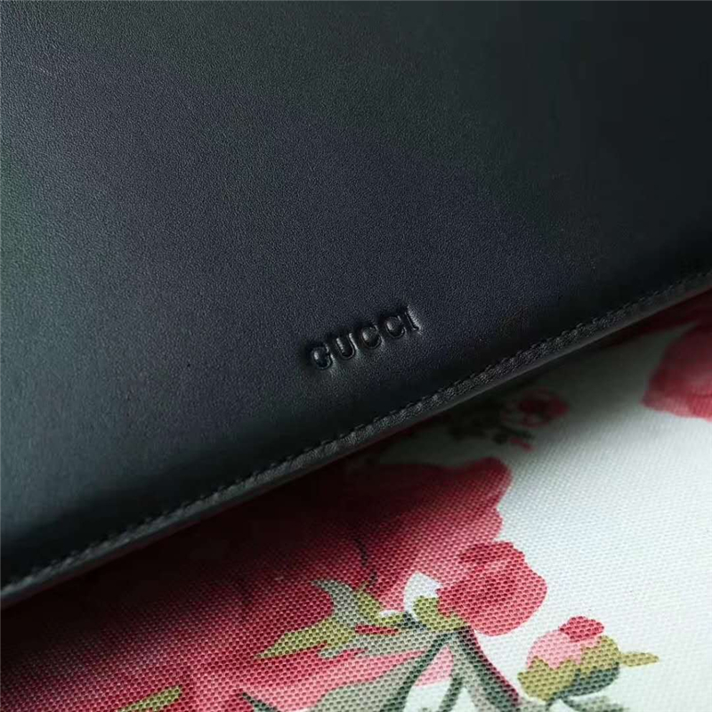 421999 Gucci Dionysus 系列 虎頭扣竹節提手 手提單肩包 黑色