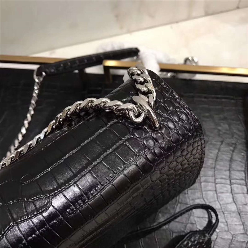 圣羅蘭 YSL手拿包 圣羅蘭鏈條包 2017官方同步 鱷魚紋