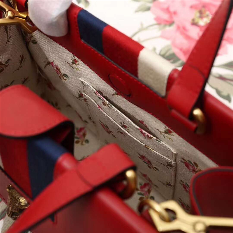 476470 GUCCI 新款 牛皮 GG翻蓋單肩包 紅色