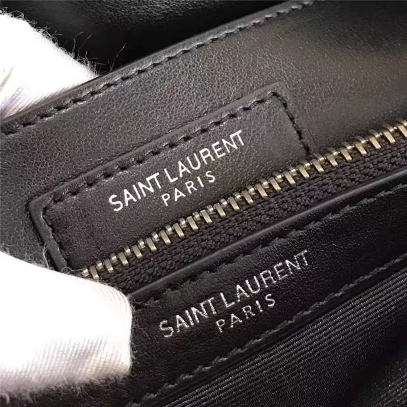 464676 YSL圣羅蘭 MONOGRAM 星星徽章 信封包 前翻蓋 鏈條包 黑色