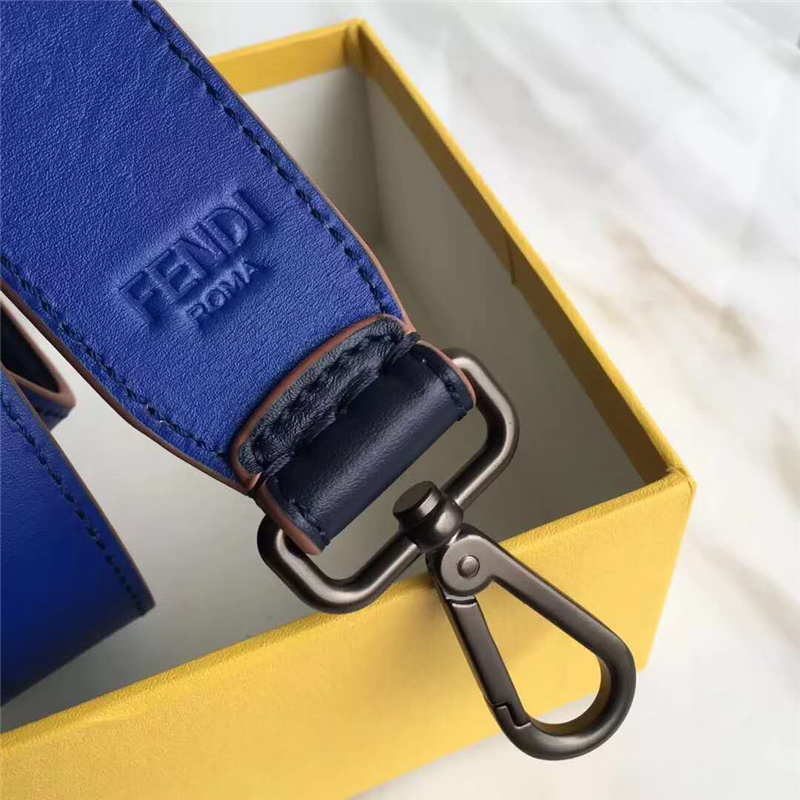 700 Fendi芬迪 Strap You 男莊 撞色肩帶 黑配藍