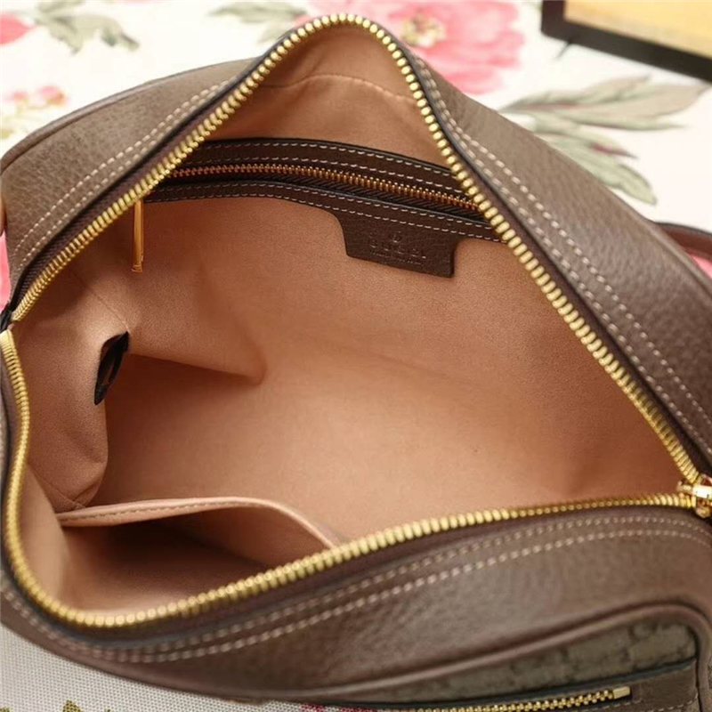 517080 GUCCI Ophidia系列 高級人造帆布 小號肩背 烏木色