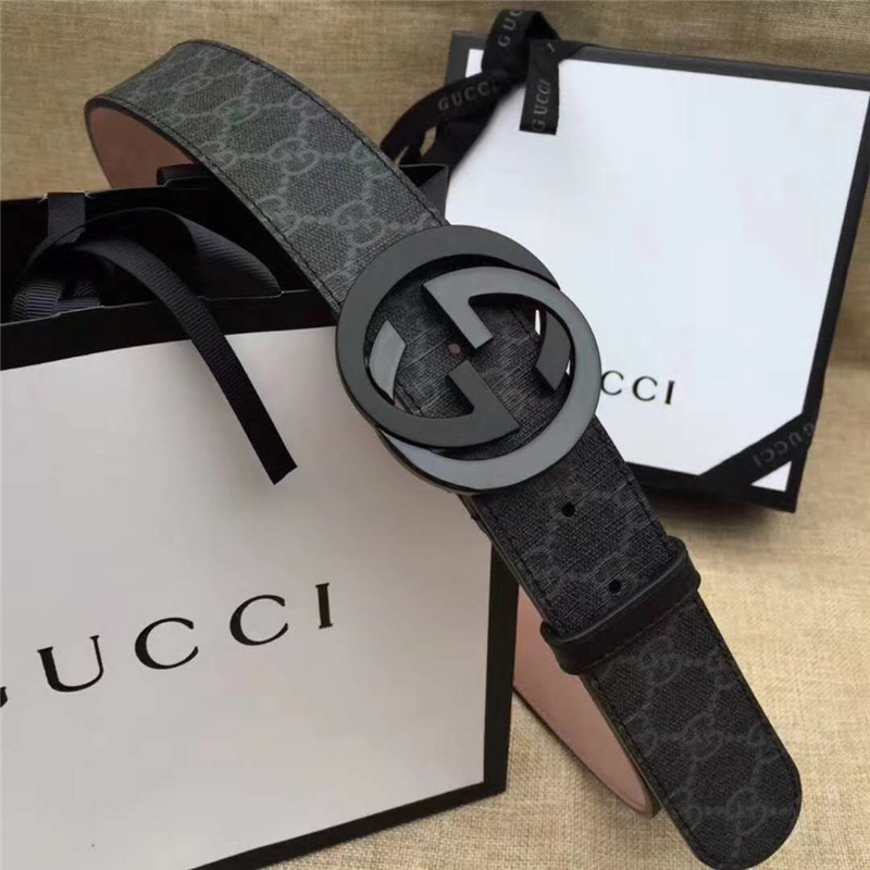 古馳 Gucci 原單面料 頭層樹膏磨砂底 雙G扣頭