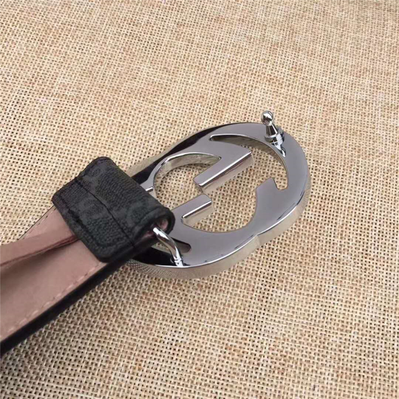 古馳 Gucci 原單面料 頭層樹膏磨砂底 雙G扣頭