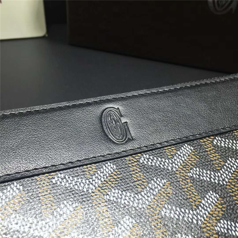 020135 GOYARD戈雅 2018新款 多卡位多隔層 時尚休閑 女士 拉鏈長款錢夾 黑色