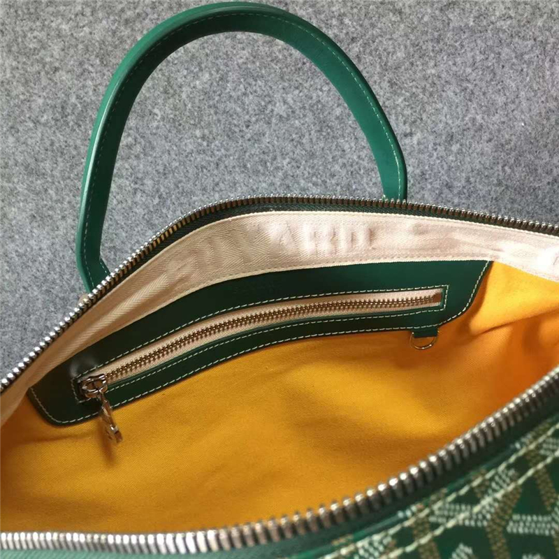 Goyard戈雅旅行包 真皮 手提袋 波士頓旅行袋 綠色