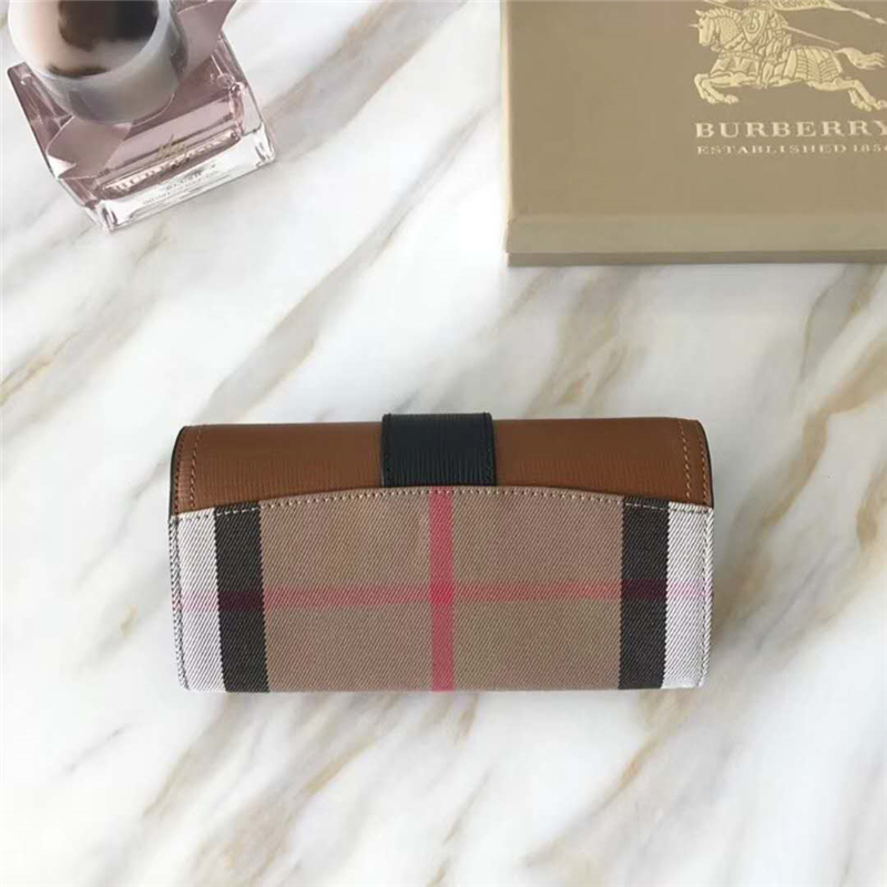 Burberry新款 巴寶莉錢包 皮革 長款錢夾 手掌紋小牛皮
