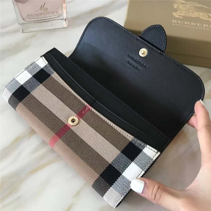 Burberry新款 巴寶莉錢包 皮革 長款錢夾 手掌紋小牛皮