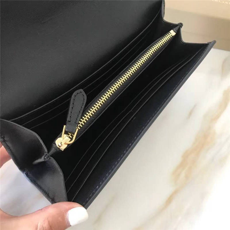 Burberry新款 巴寶莉錢包 皮革 長款錢夾 手掌紋小牛皮 藍色