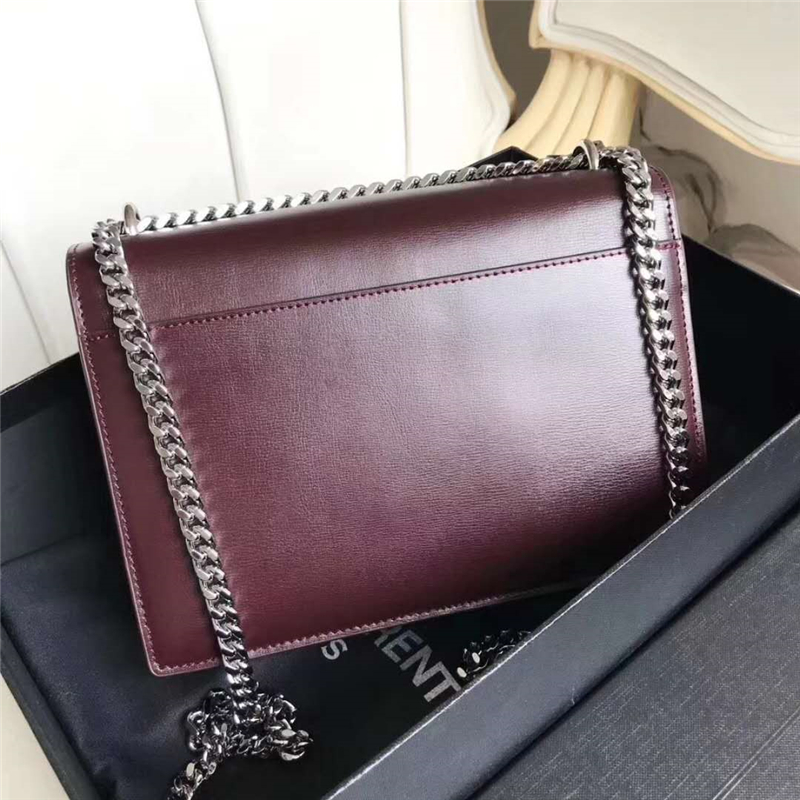 442906 YSL圣羅蘭 Sunset最新 牙簽紋牛皮 翻蓋鏈條包