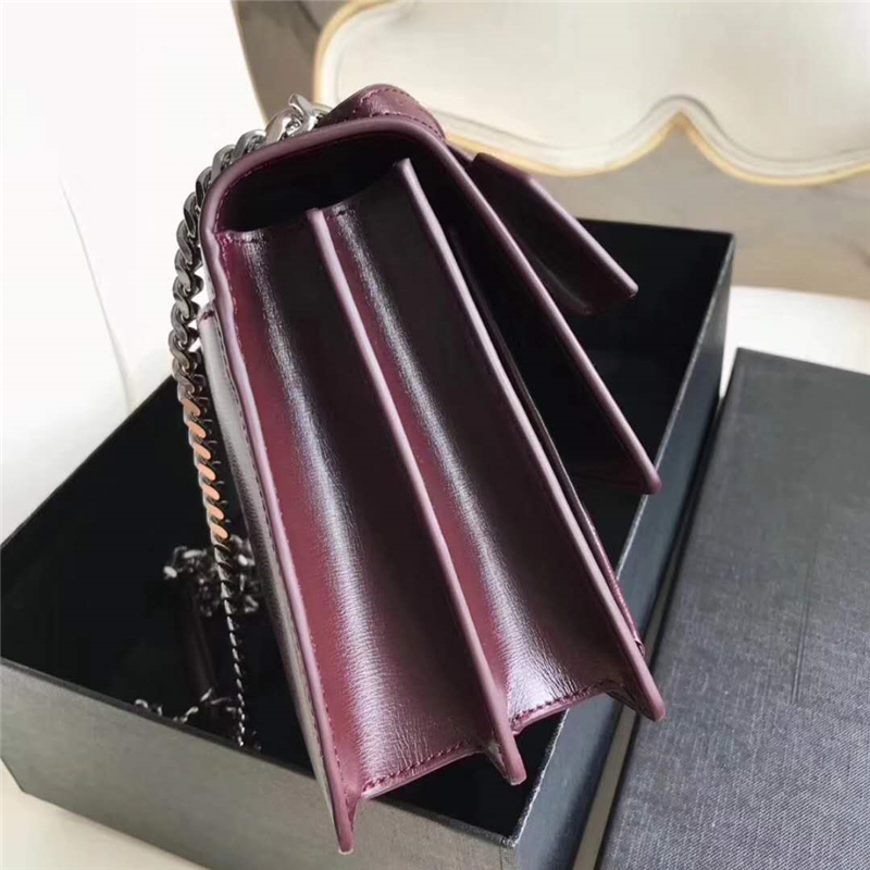 442906 YSL圣羅蘭 Sunset最新 牙簽紋牛皮 翻蓋鏈條包