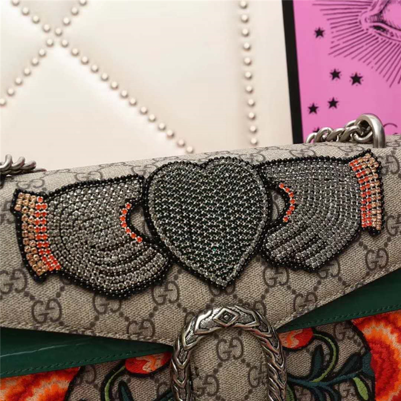 400249 Dionysus系列 古馳女包 酒神包包 鏈條包 磨砂猄牛皮