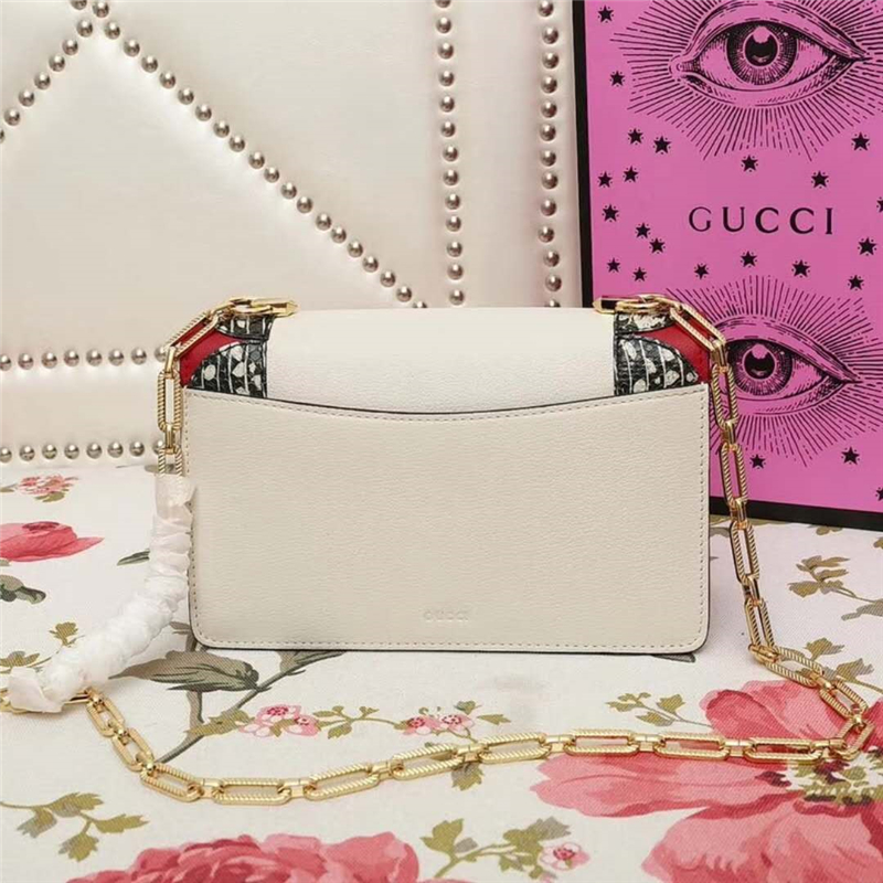 466433 GUCCI女包 古馳黑狐貍 鏈條包 中號 專柜新款