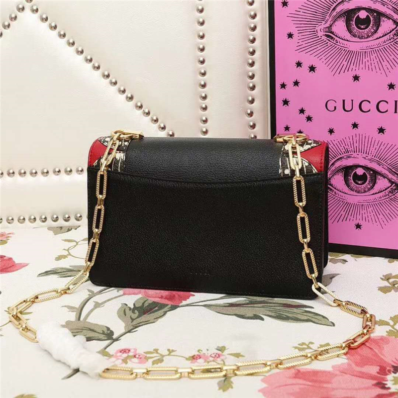 466433 GUCCI女包 古馳黑狐貍 鏈條包 中號(hào) 專柜新款
