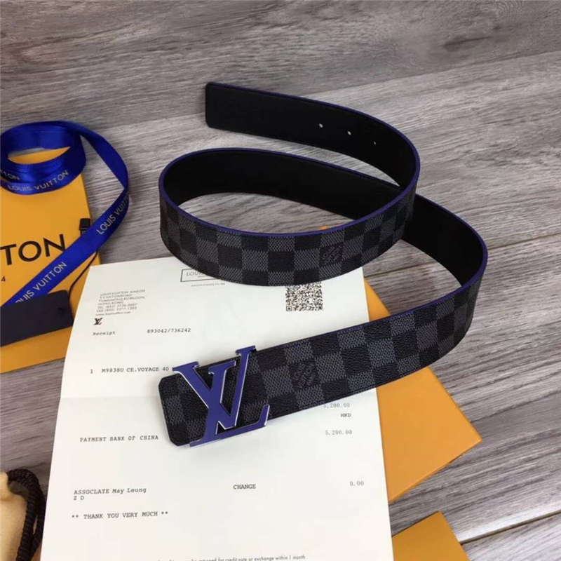 M0019 LV皮帶 原單品質 專柜新包裝 進口牛皮 手工縫線 雙面可用