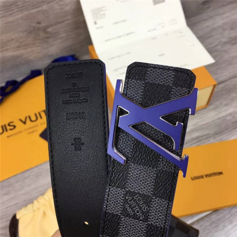 M0019 LV皮帶 原單品質 專柜新包裝 進口牛皮 手工縫線 雙面可用