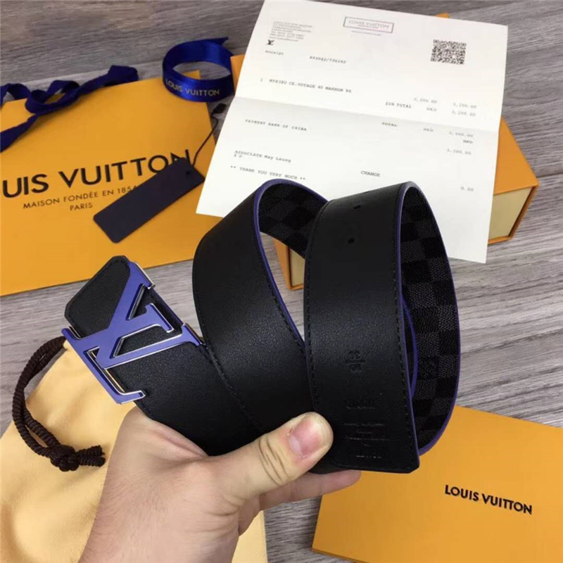 M0019 LV皮帶 原單品質 專柜新包裝 進口牛皮 手工縫線 雙面可用