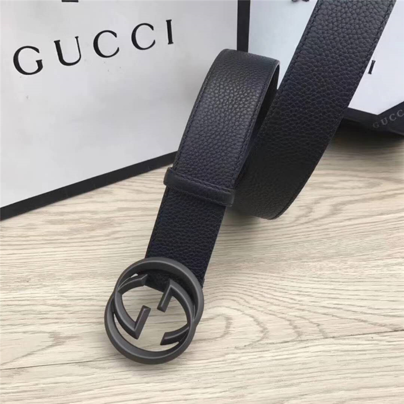 經(jīng)典款雙G 古奇男士皮帶 Gucci皮帶 Gucci時尚牛皮男士腰帶 進口小牛皮