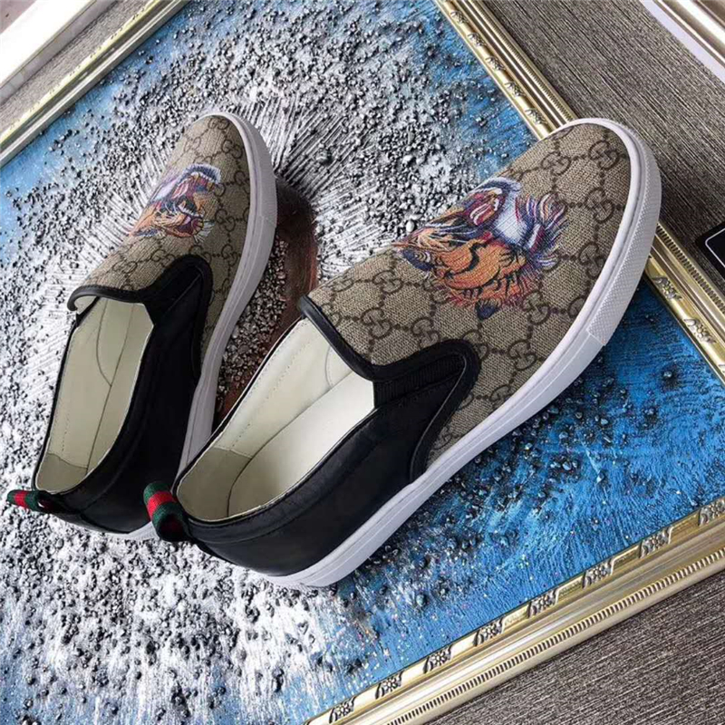 GUCCI男鞋 古馳鞋子 進(jìn)口牛皮 全手動(dòng) GUCCI專用面料