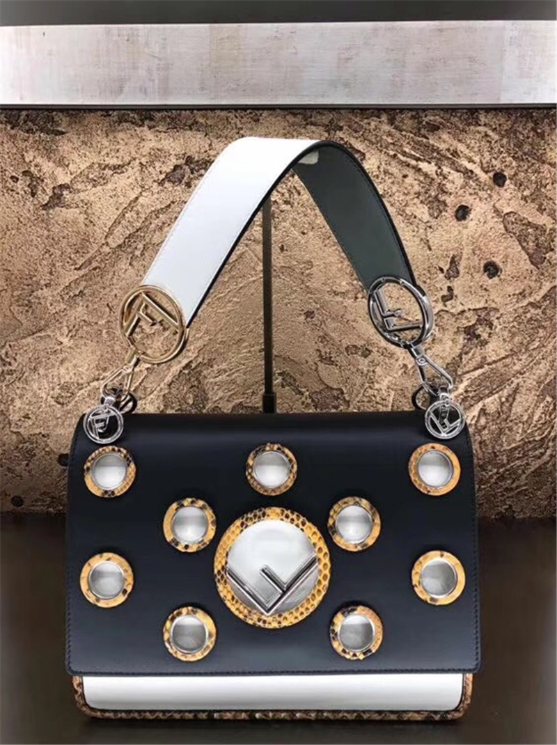 601 FENDI芬迪 升級版KAN I 牛皮原版手提包 雙F原版 芬迪女包