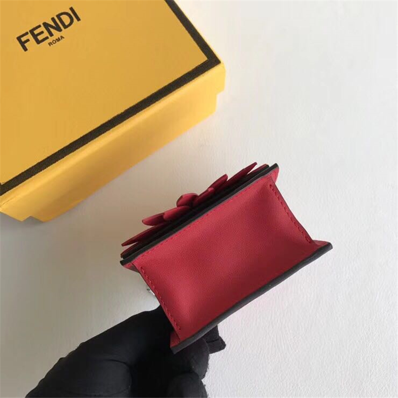 003 FENDI芬迪 MICRO KAN I 散錢包 迷你原版 芬迪女包 雛菊裝飾