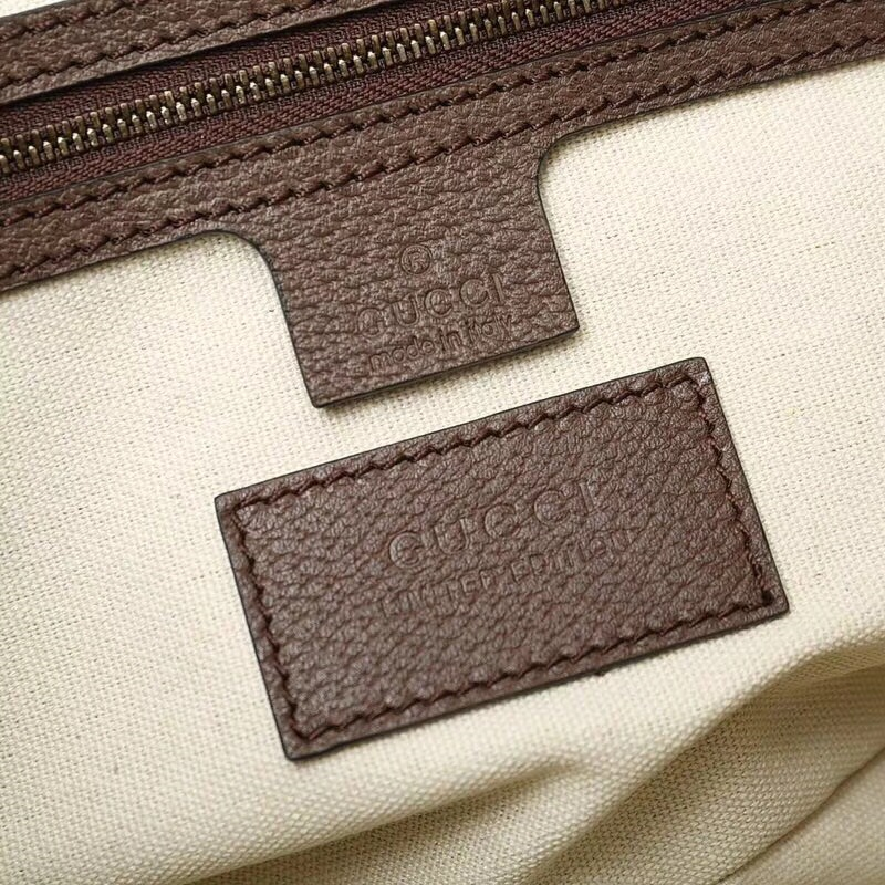 473887 Gucci 梗犬波士頓Bosco圖案 高級(jí)人造帆布 購物袋