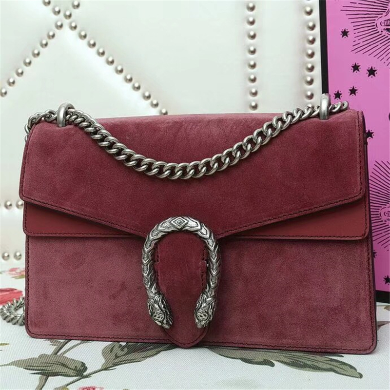 400249 Dionysus系列 Gucci酒神鏈條肩背包 磨砂皮 Gucci女包