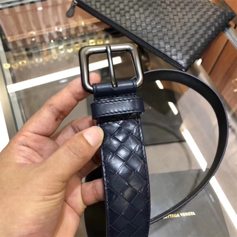 BV寶緹嘉 2017專柜同步 手工打造 休閑皮帶 針扣