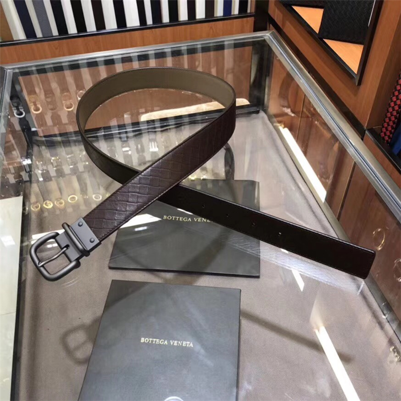 BV寶緹嘉 2018專柜同步 BV皮帶 純手工打造 休閑皮帶 BV針扣皮帶