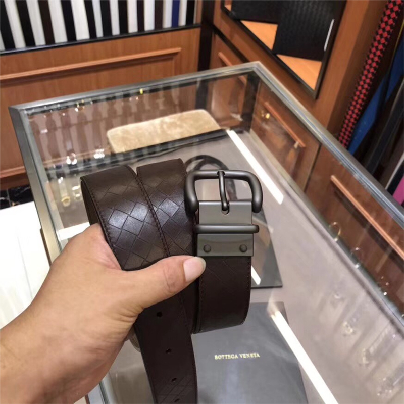 BV寶緹嘉 2018專柜同步 BV皮帶 純手工打造 休閑皮帶 BV針扣皮帶