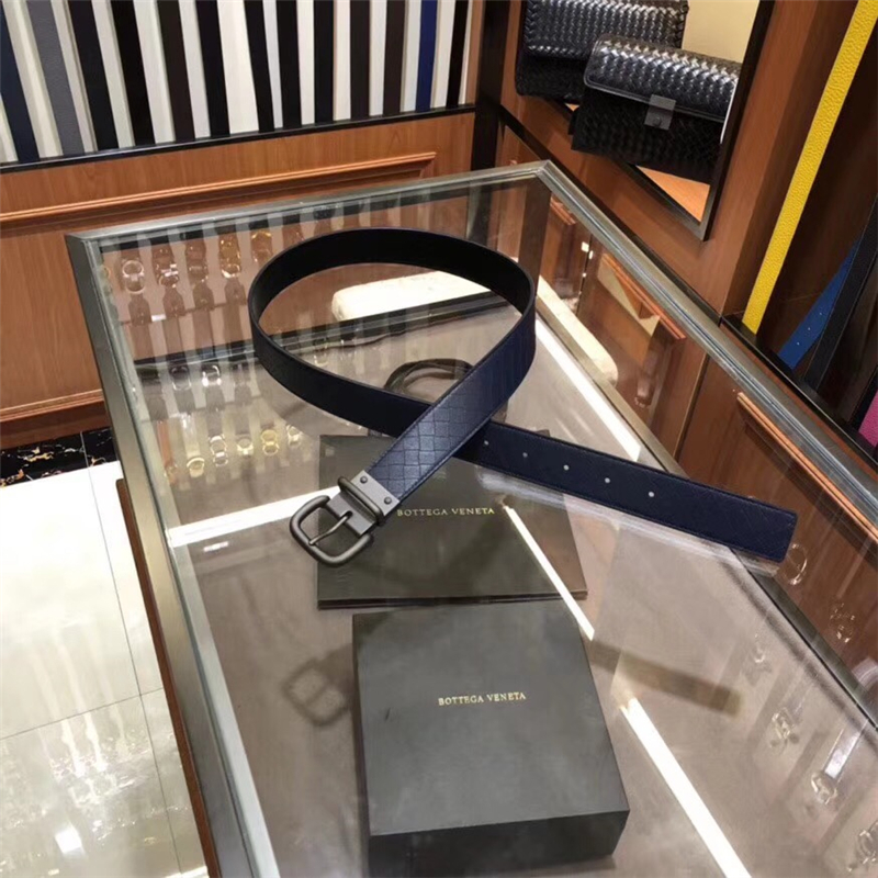 BV寶緹嘉 2018專柜同步 BV皮帶 純手工打造 休閑皮帶 BV針扣皮帶