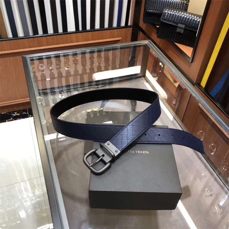 BV寶緹嘉 2018專柜同步 BV皮帶 純手工打造 休閑皮帶 BV針扣皮帶