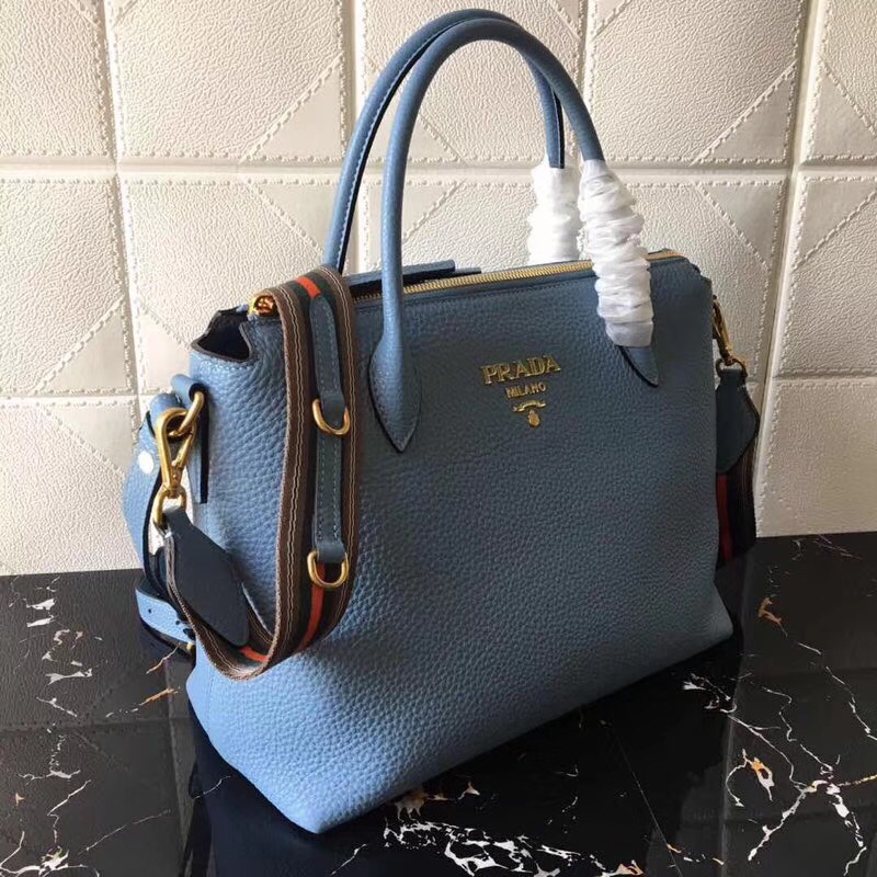 1BA157 Prada女包 普拉達手提包 prada荔枝紋 進口小牛皮