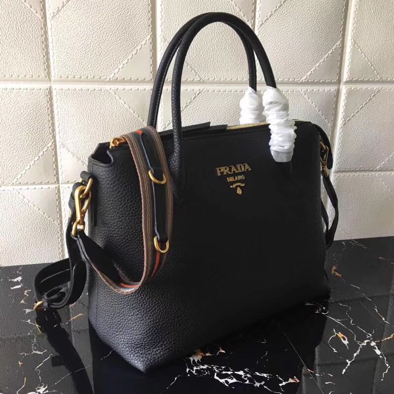 1BA157 Prada女包 普拉達手提包 prada荔枝紋 進口小牛皮