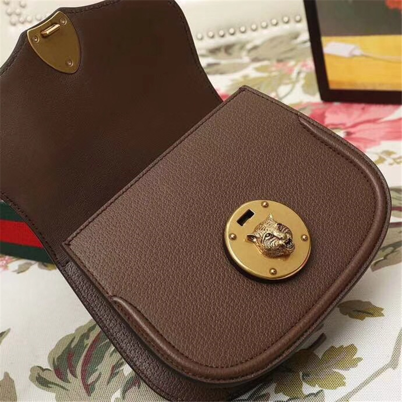 495663 Cucci女包 古馳包包 馬鞍包 古馳復古包 棕色